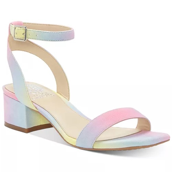 Vince Camuto's Jantta Pastel Block Heeled Sandals - Picture 1 of 15